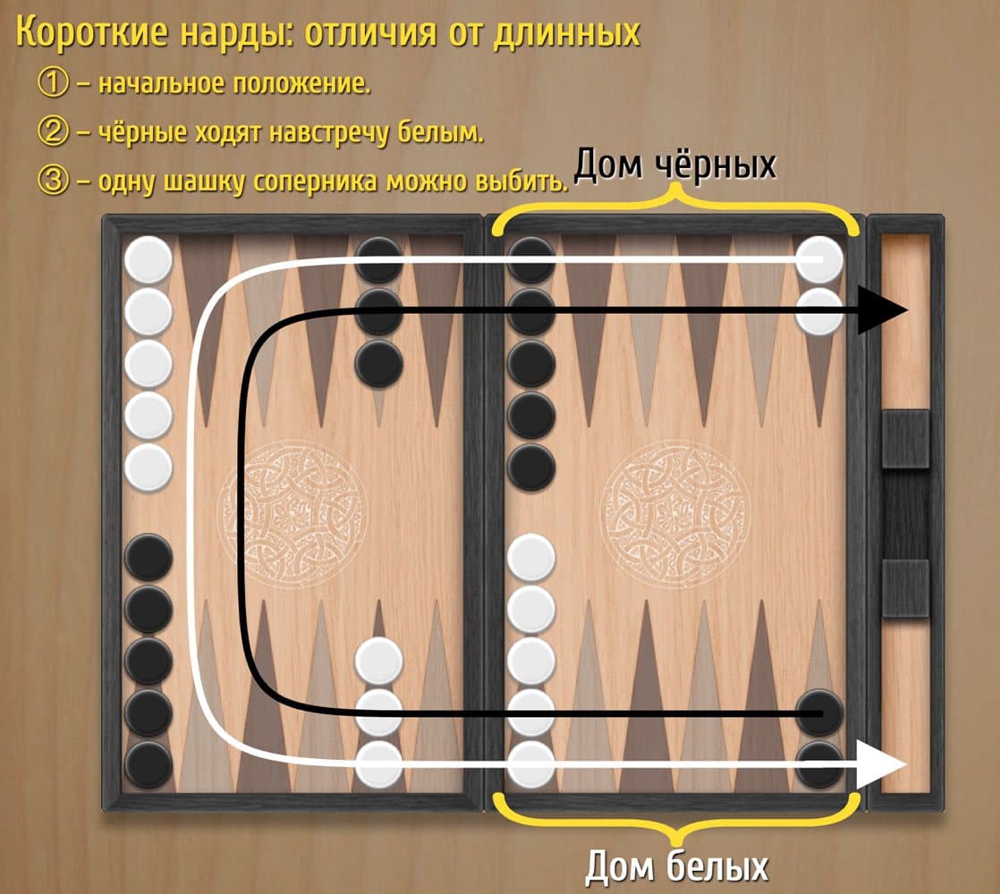 Короткие и Длинные нарды – разница.
